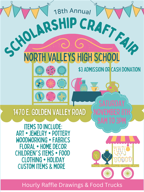 18th Annual NVHS Scholarship Craft Fair Flyer